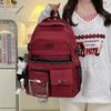 Schoolbag1011 Korean Harajuku Large Capacity Versatile Backpack Vintage Campus Middle and High School Student Tooling Style School Bag Lightweight