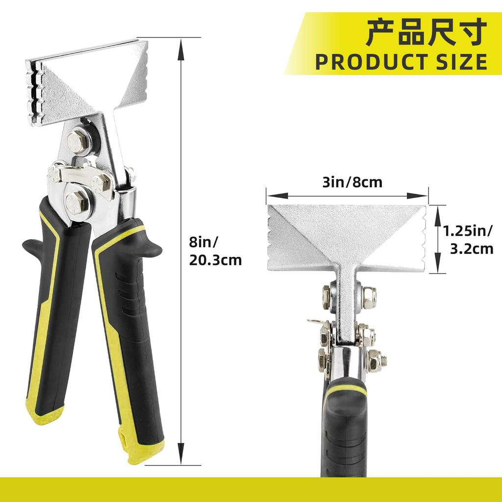 Sheet Metal Hand Seamer Straight Jaw Sheet Metal Bender Tools for Flattening Metal Folding Bending Pliers Hand Tool