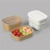 10 Pcs Rectangular Kraft  Paper Box, Disposable Paper Lunch , Takeout , Packaging Box, Bento Bowl for Going Out