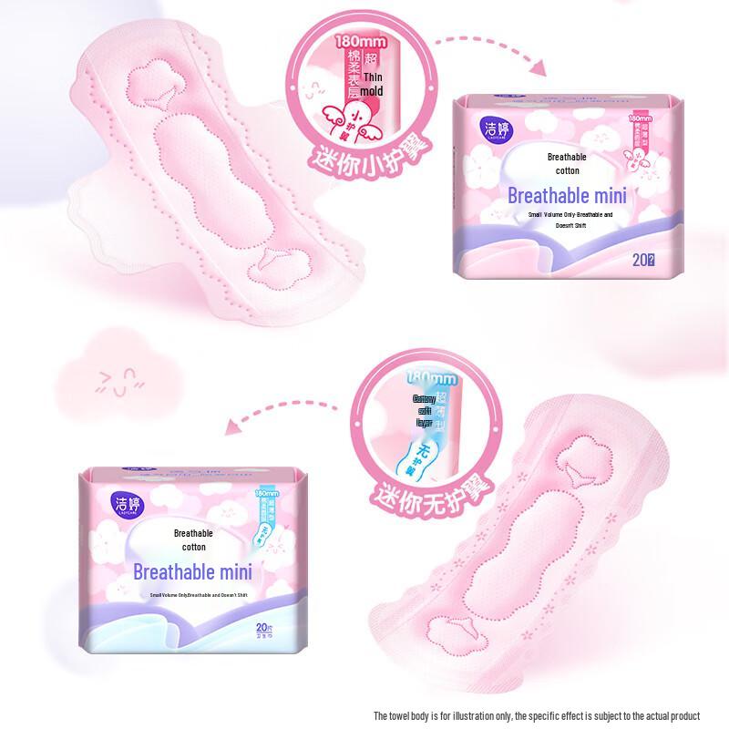 Jie Ting Mini Daily Panty Liners with Wings
