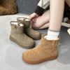 Women's Snow Boots Winter Fleece-lined Warmth Women Boots Large Size Round Toe Comfortable Female Short Boots