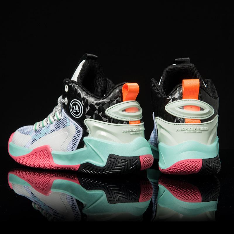 Children's Basketball Shoes for Summer New Style Boys' Sports Shoes for Large Children's Mesh Breathable Running Shoes for Boys' Sneakers