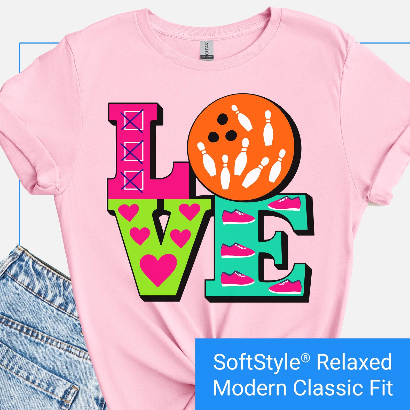 LOVE Bowling Ball Shirt, Bowling Lover T Shirt, Bowling Team Shirt, National Bowling Day TShirt, Women s Bowling Shirt Gift, Bowling Tee 2XL