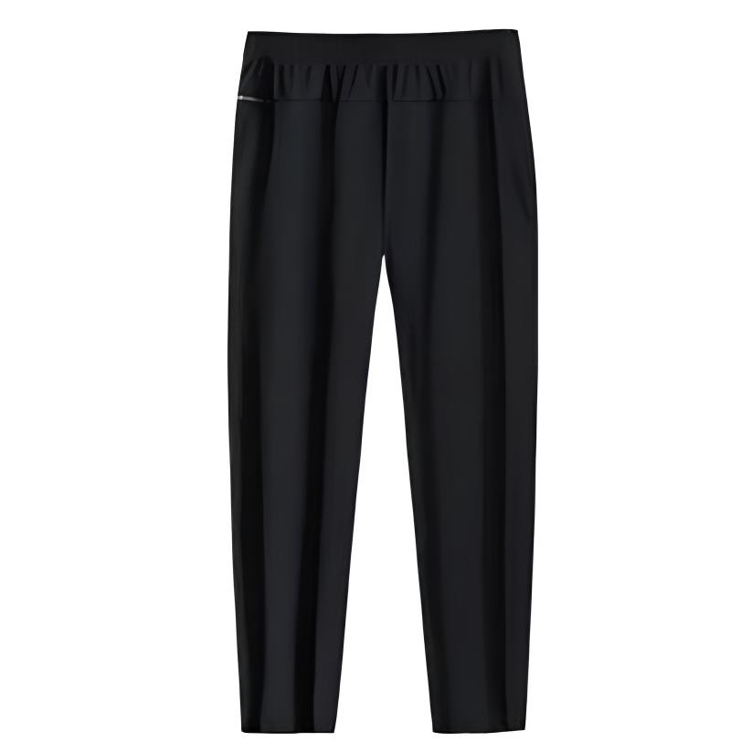 Anta Fleece Lined Comfortable Sports Pants Men Bottoms Basic-Black 152547303R-3