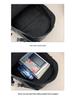 Men's High-Capacity Retro PU Leather Casual Backpack for High School and College Students
