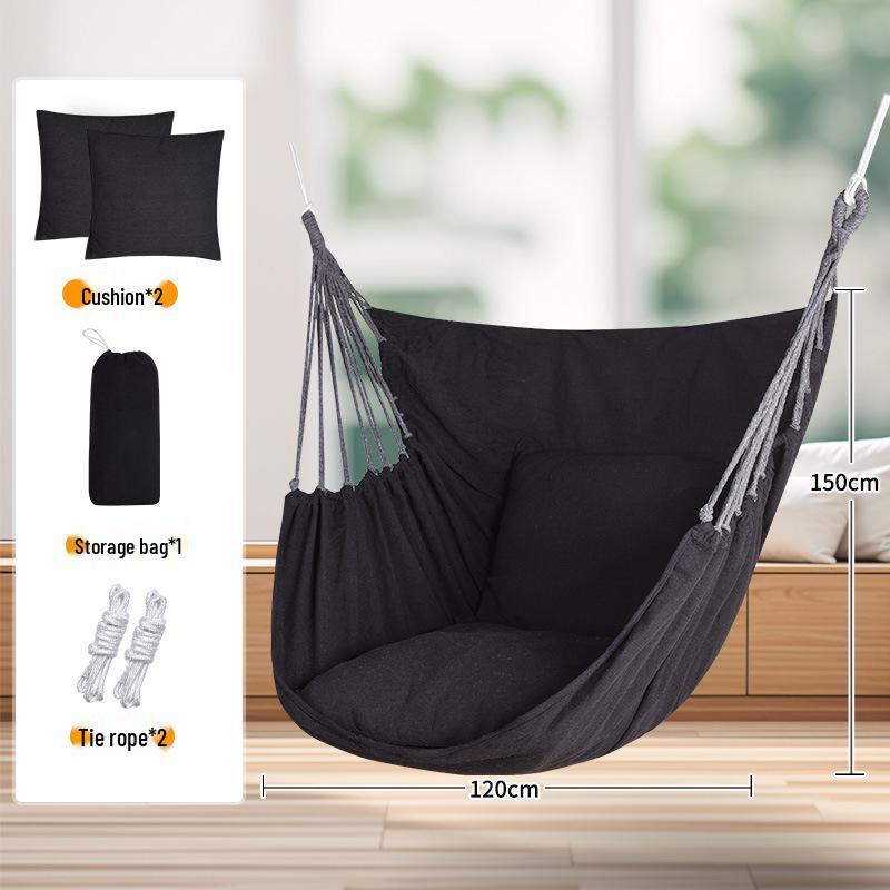 TEMU Dormitory Hammock: Indoor/Outdoor Thickened Hanging Chair & Swing Basket.