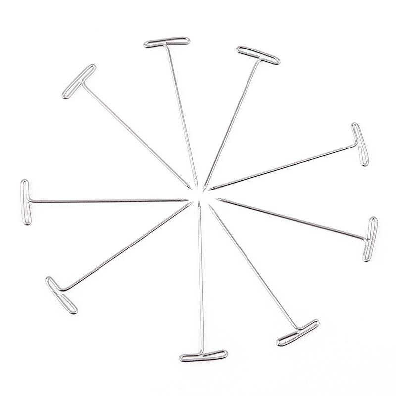 T Pins for Wig on Foam Head Style T Pin Needle Hair Salon Styling Tools