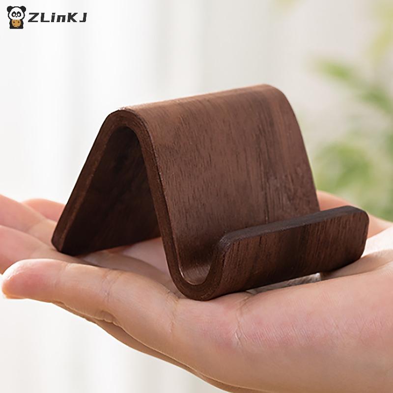 1 Stück Massivholz Handyhalter Rezeption Visitenkartenständer Multifunktionale Heim- und Büro-Schreibtischdekoration