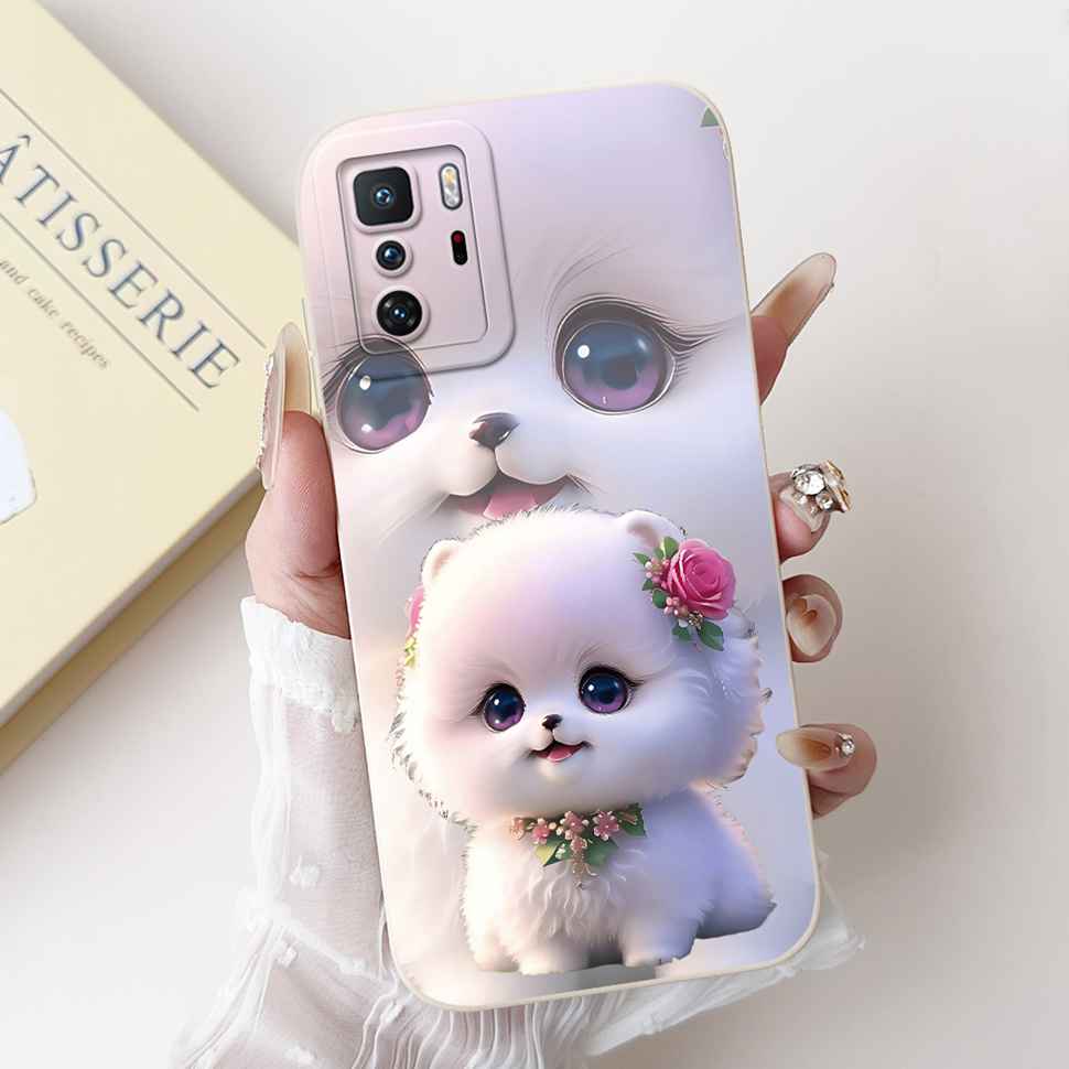 For  Xiaomi Redmi Note 10 Pro China Case Cute Cartoon Girl Cover Soft Silicone Phone Case For Xiaomi POCO X3 GT X3GT Full Bumper