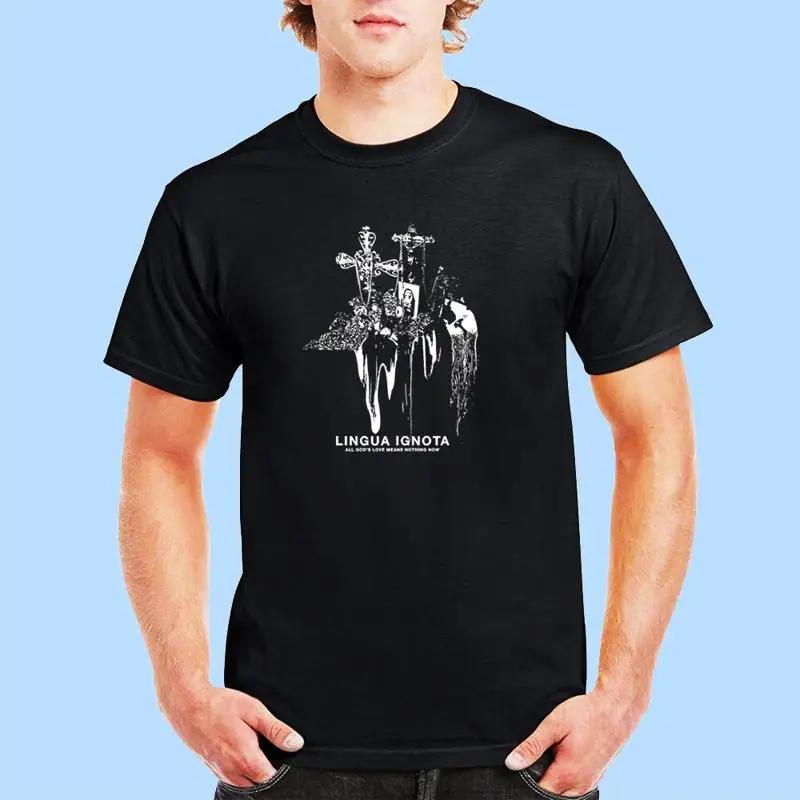 

Lingua Ignota Merch All Gods Love T shirt Black Size S to 5XL S разноцветный