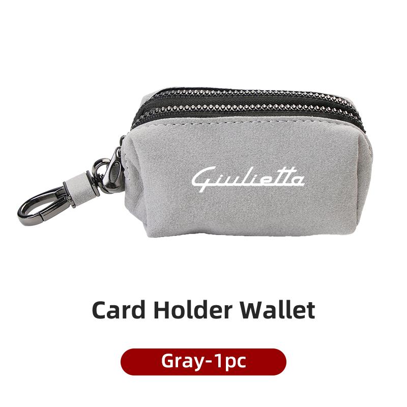 For Alfa Romeo Car Logo Unisex Portable Wallet Suede Leather Material For Alfa Romeo Giulietta 159 147 156 166 Mito Giulia GT St TJ0