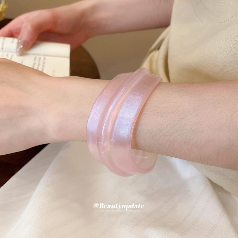 Irregular Resin Bracelet, Simple, Small and Fresh, Versatile Personality, Commuter Bracelet, Niche, High-end Sense, Gentle Jewelry Women