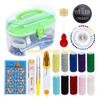 F26C Kit da Cucito da Viaggio Set da Cucito in Pelle Adulto Forniture Professionali da Cucito Include Ago, Filo, Scucilino per Principianti