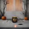 Candlestick Holder With Wide Opening Halloween Party Decor Spooky Table Centerpiece Pumpkin Vibe Ambiance Light Decoration Prop