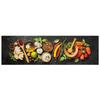 Washable Kitchen Rug Spices Design 45x150 Cm Velvet