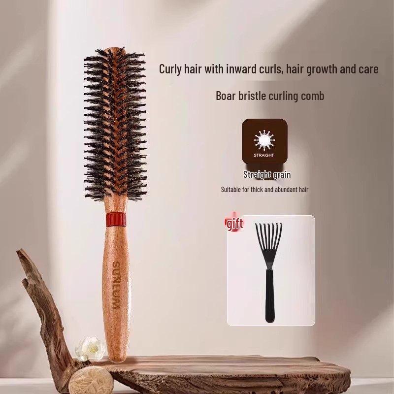 LIEI Boar Bristle Round Barrel Hair Styling Brush