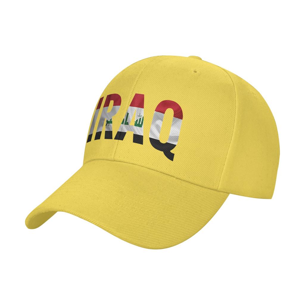 Iraq Flag Iraqi Baseball Cap Hiking Fishing Sun Visor Trucker Hat Women Unisex Streetwear Custom DIY Baseball Caps