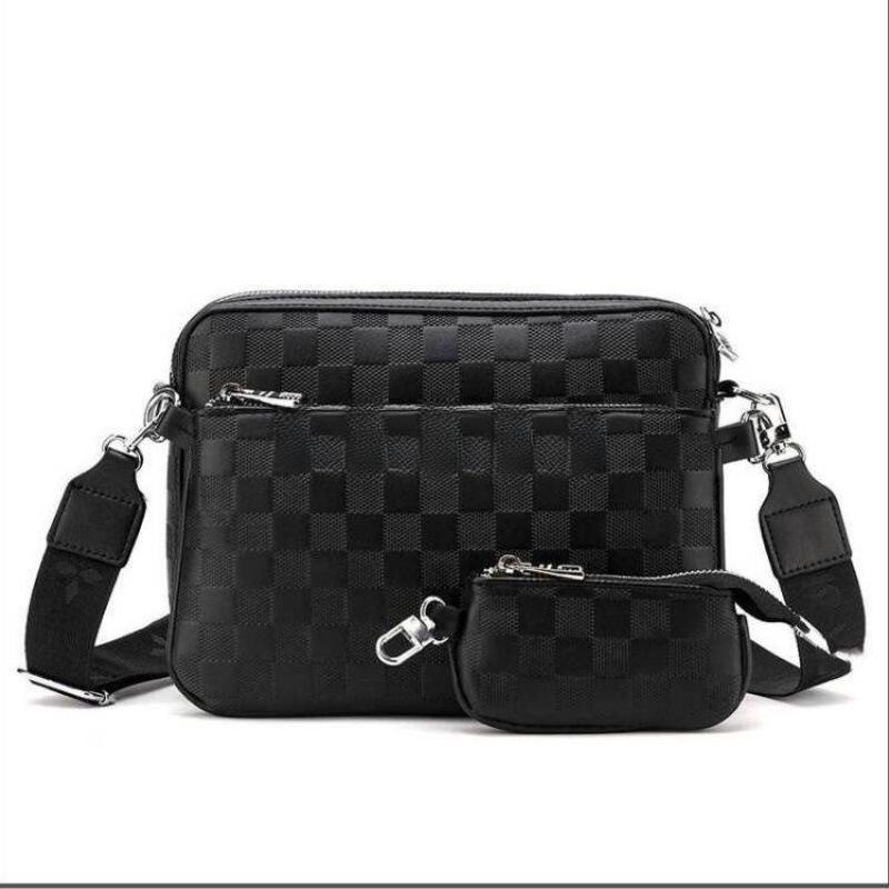 Qianwu Herren Trendige 3-in-1 Luxus Business Umhängetasche