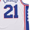 Nike NBA Philadelphia 76ers Joel Embiid #21 Fan Edition Jersey Men Top White CJ7677-103
