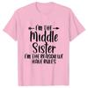 Sister Rules Gifts T Shirts Sweet Fashion Women Tshirt Funny Oldest Middle Youngest Sister Tees Sarcastic Sibling Matching Shirt