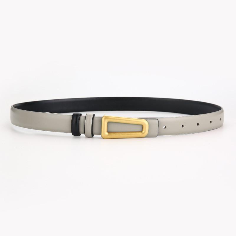 Genuine Leather Belt For Women With Smooth Buckle And Versatile Style For Daily Use