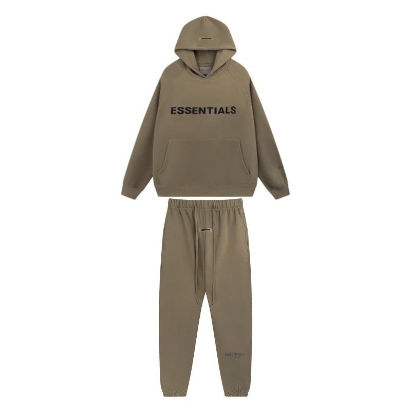 Essentials Streetwear Oversized Hoodie Men Women With Reflective 3D Letter Print Cotton Fleece Warm Loose Fit Sweatshirt
