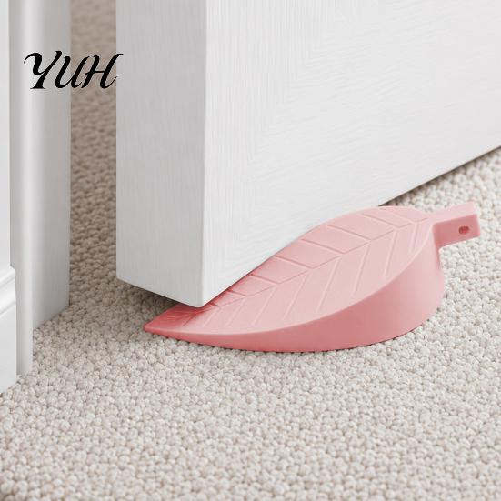 Silent Door Buffer for Office Leaf Shaped Stopper Wedge, Non-Slip Wind?Resistant Stop, Stop Wedge Anti?Collision Jam Home Decor 3D Printed Holder