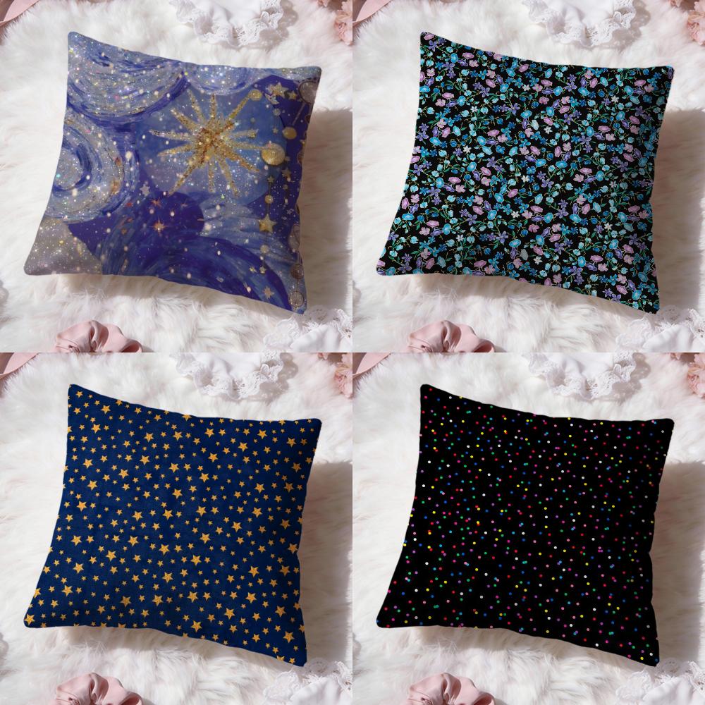 Starry Sky Texture Cushion Cover Premium Comfort Reversible Pillow Cove Two In One Design for Any Room Car Interior
