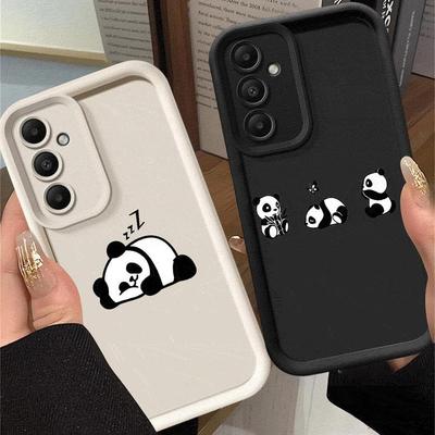 Süße Panda Handyhülle für Galaxy A12 A13 A14 4G 5G A13 A22 5G A23 4G 5G A24 4G A32 4G 5G A33 5G A34 5G Matt