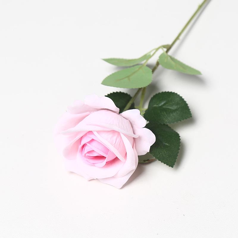 Sevgililer Günü veya Qixi Festivali, Düğün Dekorasyonu, Gül Çiçek Duvarı veya Etkinlik Dekorasyonu İçin Tek Kadife İnci Gül Yapay Çiçek.