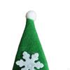 10Pcs Christmas Cutlery Holders Santa Claus Hat Plush Tiny Wine Bottle Cap for Home
