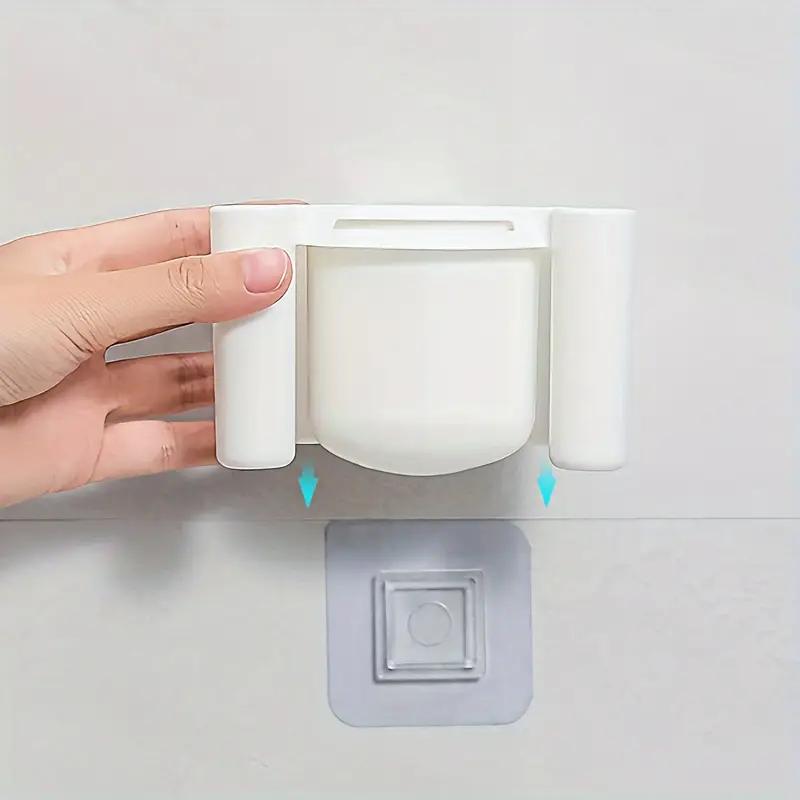 Bathroom Shelves Wall Mount Toothbrush Toothpaste Holder Suction Cup Storage Rack Toiletries Organizer Bathroom Accessories