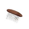Korean Retro Woolen Hair Clip for Women - Elegant 2026 High-End Princess Comb for Bangs & Loose Hair Styling