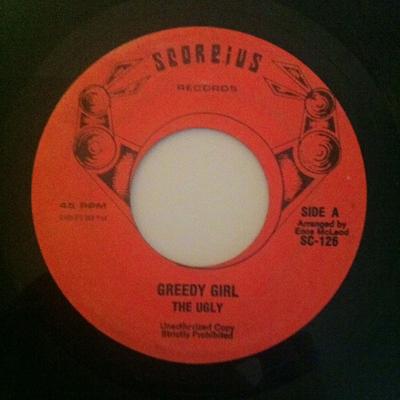 7inch Record UGLY  Greedy Girl SC126 Scorpius Record 1978 Jamaica Reggae Ska  Dub Used