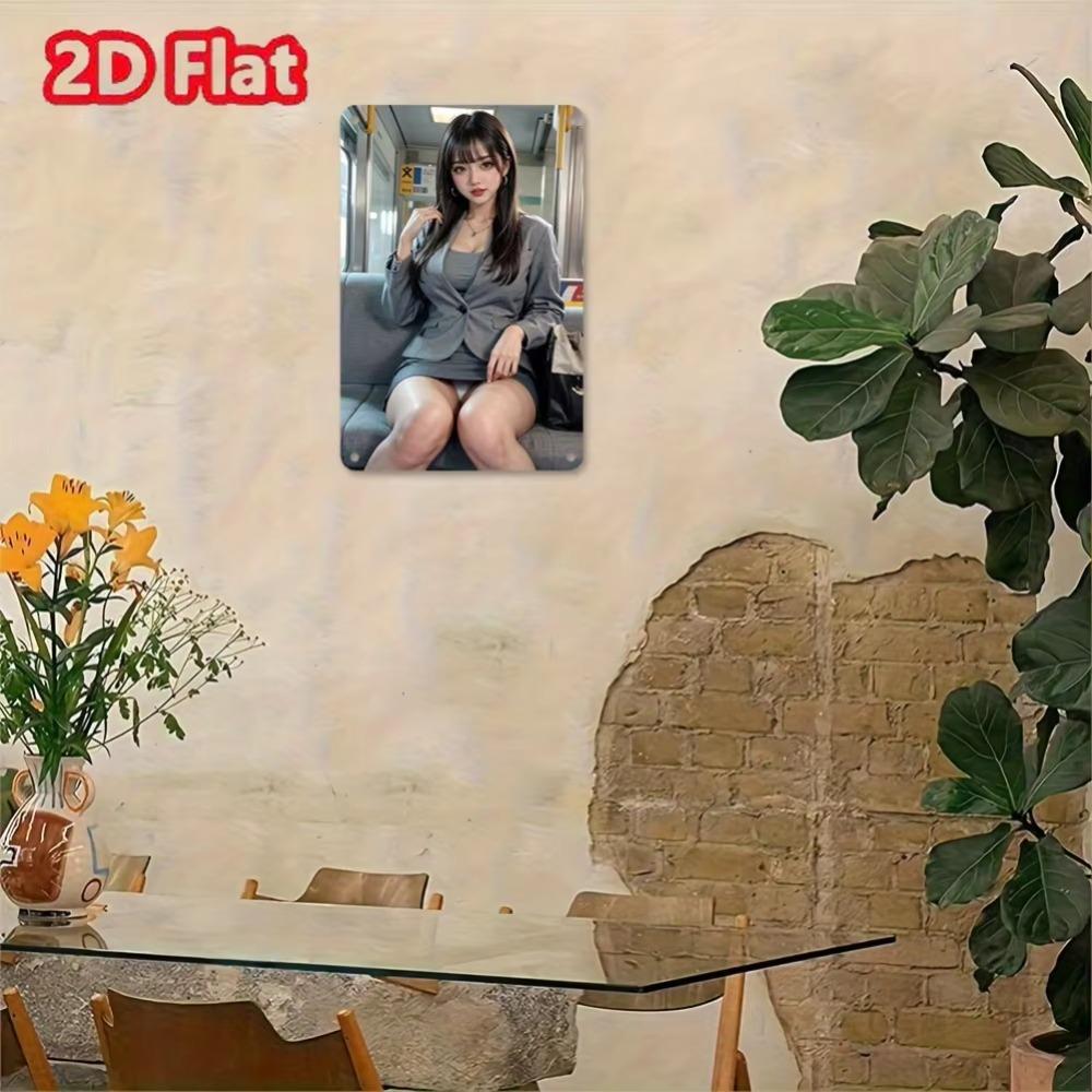 Vintage Metallblech Wandkunst Schild 8x12 Zoll Retro Dekor für Zuhause Bar Café Kinderzimmer Langlebige Hängende Eisenplakette