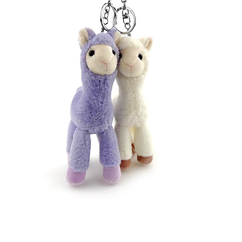 Breloc Păpușă Oaie de Pluș Alpaca - Accesoriu Drăguț pentru Geantă și Cadou