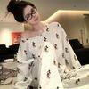 Women's Summer Cartoon Pajamas: Loose-Fit, Short-Sleeved, Casual National Tide for Cute Home Wear
