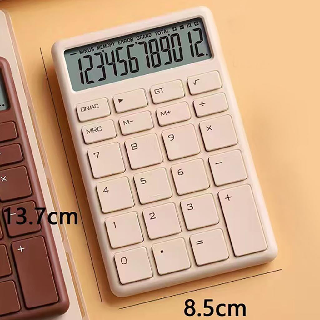 Mini Calculator Quiet LCD Display Prevent Slip Portable Small Calculator for Office Store Home