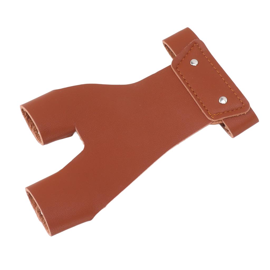 Archery Hand Guard Protector Artificial Leather Comfortable   2 Finger Archery Protective Glove for Archers