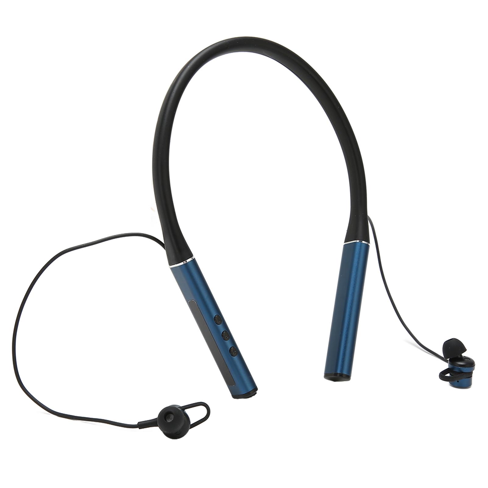

Наушники Bluetooth с шейным ободом, беспроводные Hi-Fi стерео басовые магнитные наушники с шейным ободом для улицы синий