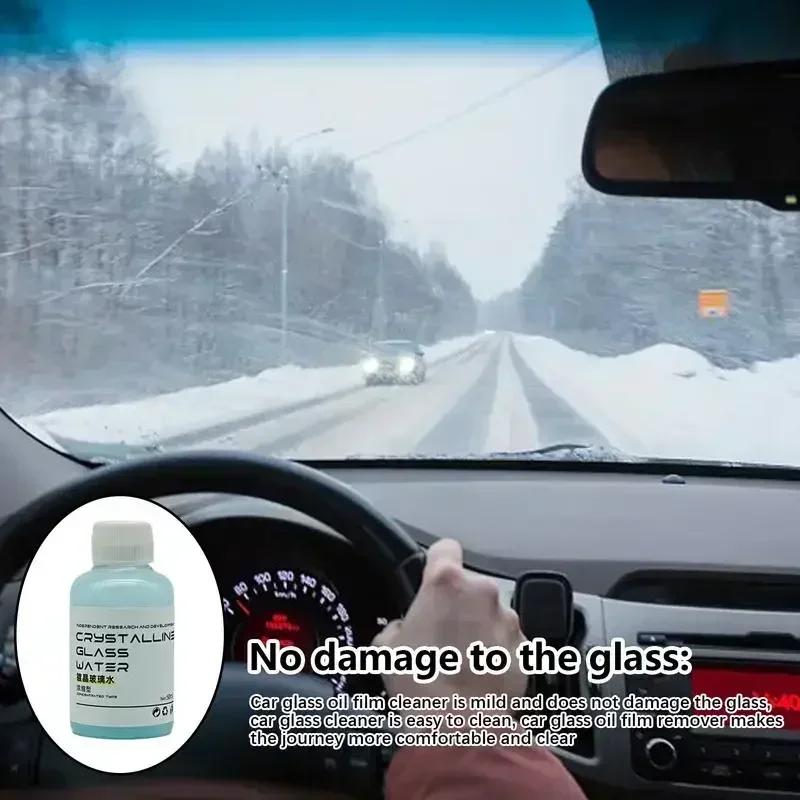 50ml Auto Windshield Cleaning Liquid Car Windshield Glass Oil Film Paint Care Agent Waterproof Polishing Detailing Accessories