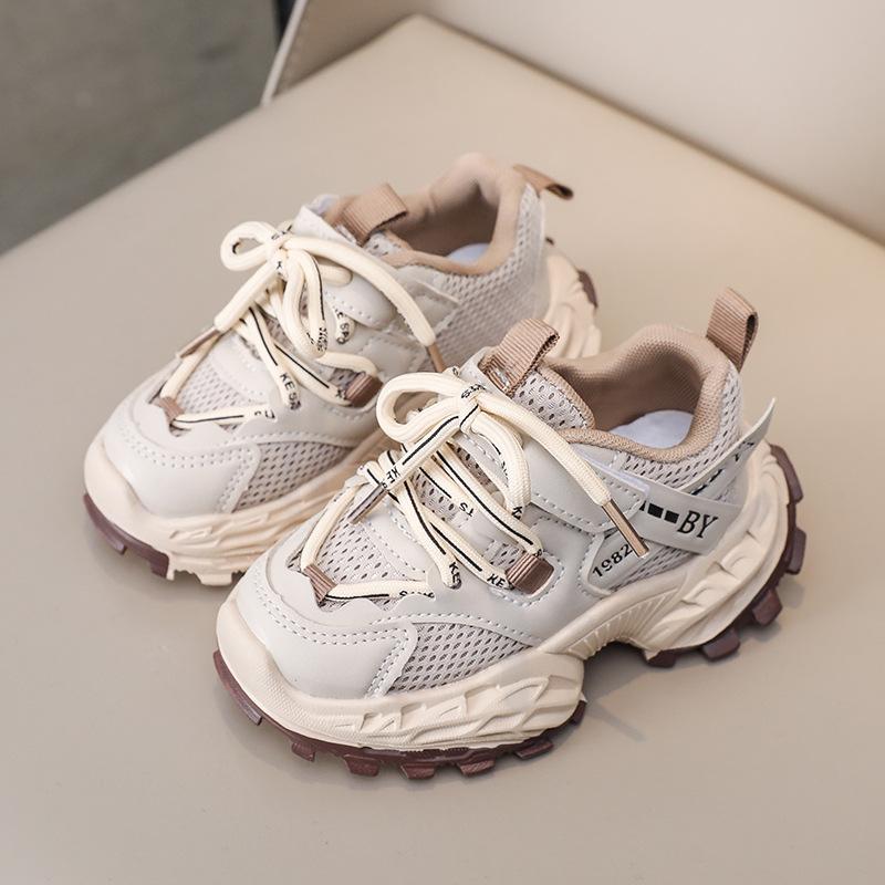 Spring Autumn Kids Breathable Chunky Sneakers Unisex Fashion Running Shoes For Boys And Girls Toddler Athletic Footwear