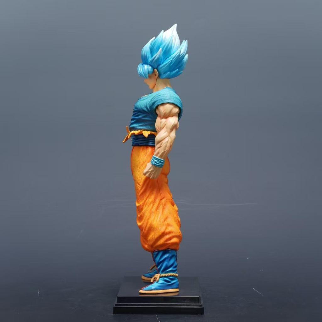 Goku Super Saiyan Blue Double Head Dragon Ball Figure Statue Ornament
