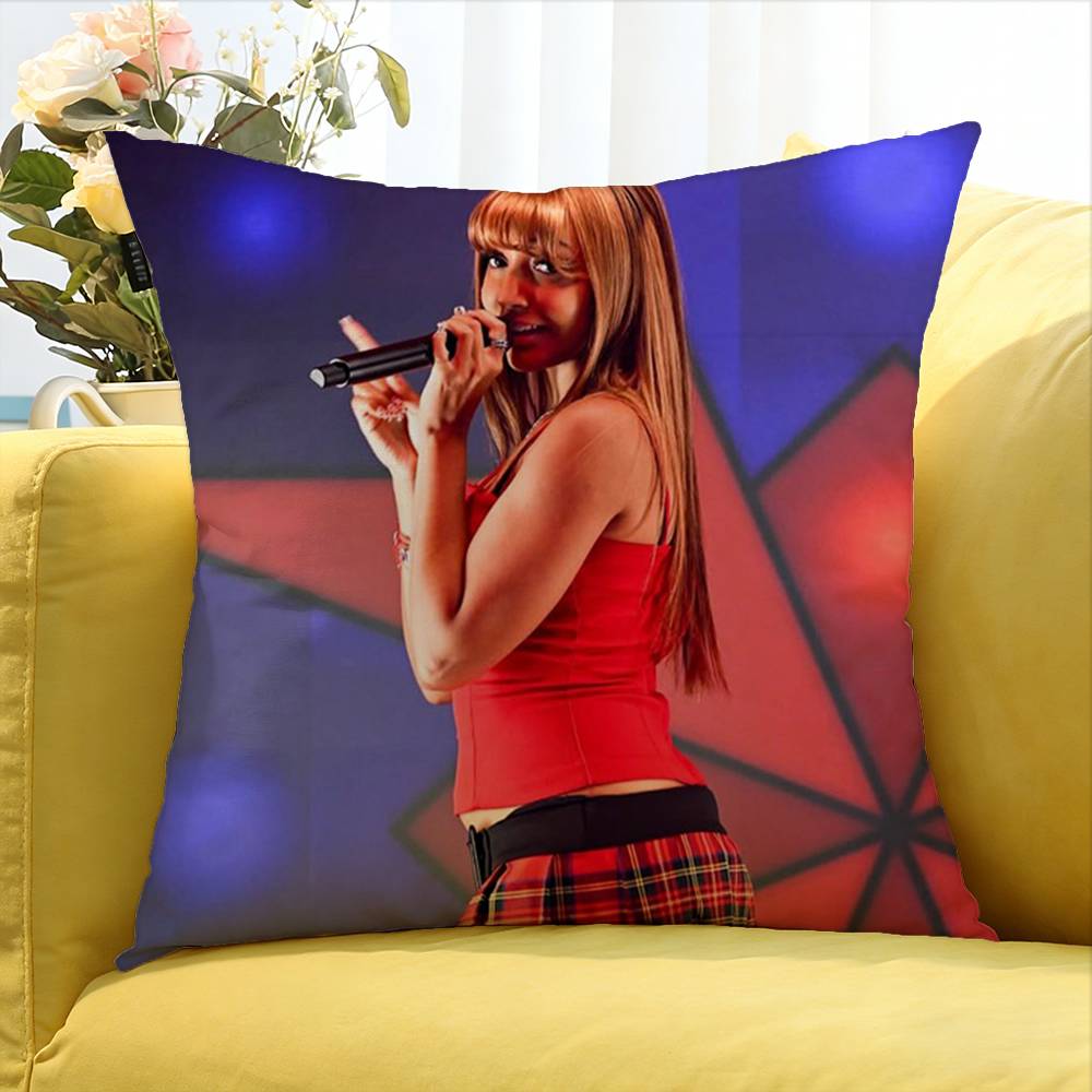 Singer Pink P-Pantheress Album Various Sizes Square Pillow Case For Car Home Bedchamber Decor