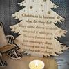 Christmas Remembrance Candle Ornament Wooden Candle Holder to Remember Loved Ones Christmas Table