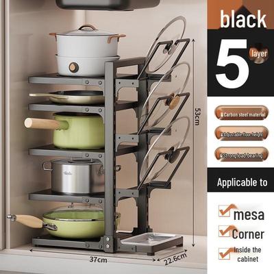 Suporte para Armazenamento de Panelas e Frigideiras de Cozinha