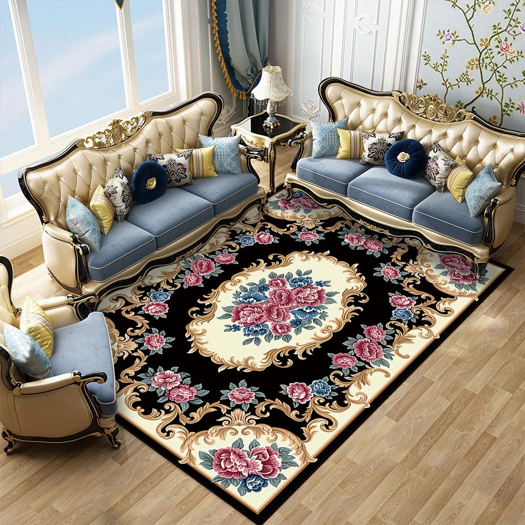 European Carpet Living Room Easy To Maintain Four Season Universal Sofa Coffee Table Carpet Bedroom Carpet