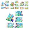 Ocean Animals Tail Cloth Book English Baby Early Education Tearable Sound Paper