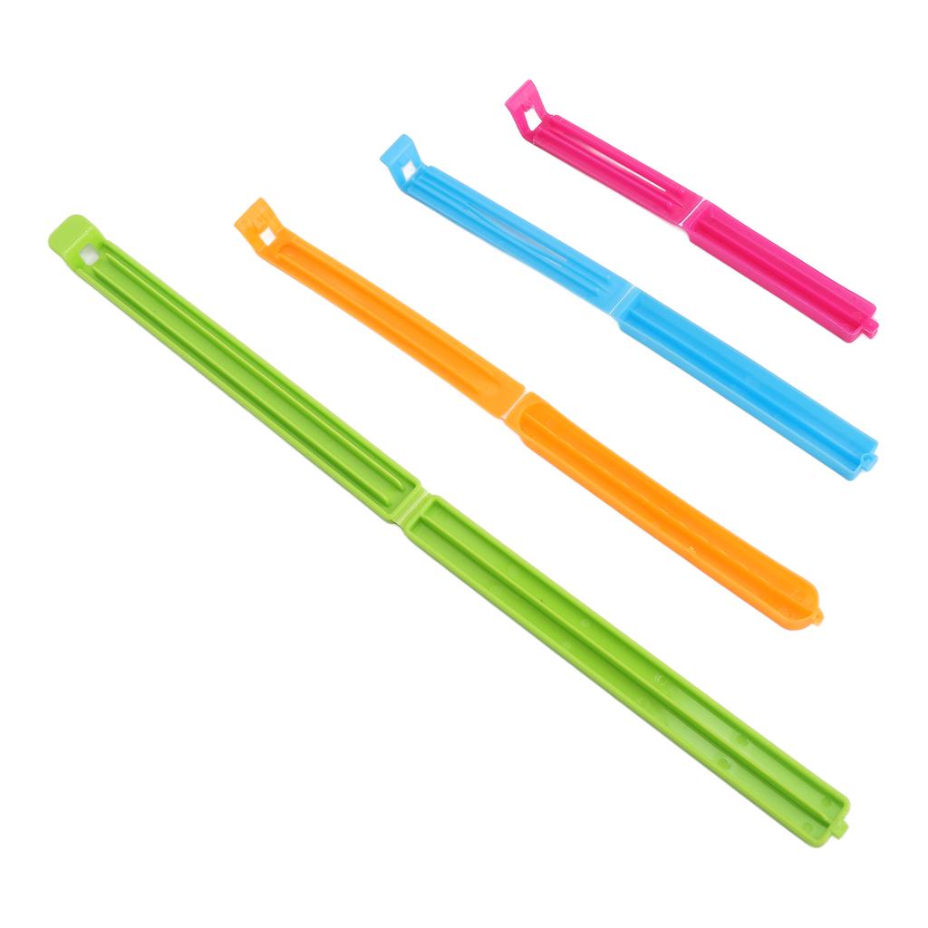 16pcs Bag Sealing Clip Safe Closure PP Portable Snack Storage Bag Clip for Bread Pack