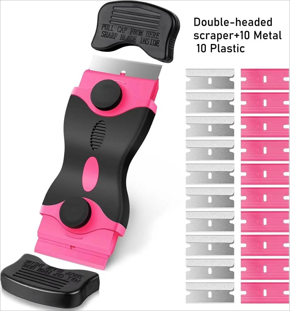 Cleaning Scraper Window Glass Ceramic Scraper Two Kinds Blade Plastic Handle Automotive Film Sticker Remover